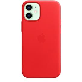 iPhone 12 mini, Leather Case with MagSafe, Red (MHK73ZM/A) арналған тысқабы фото