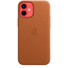 iPhone 12 mini, Leather Case with MagSafe, Saddle Brown (MHK93ZM/A) арналған тысқабы фото