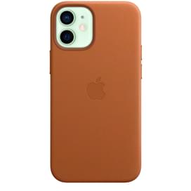iPhone 12 mini, Leather Case with MagSafe, Saddle Brown (MHK93ZM/A) арналған тысқабы фото