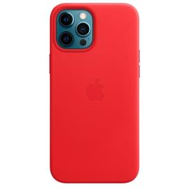 Чехол для IPhone 12 Pro Max, Leather Case with MagSafe, Red (MHKJ3ZM/A) фото