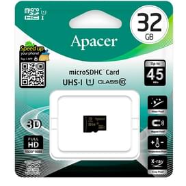 Карта памяти MicroSD 32GB Apacer, UHS-I 80MB/s, Class 10 (AP32GMCSH10U1-R) фото