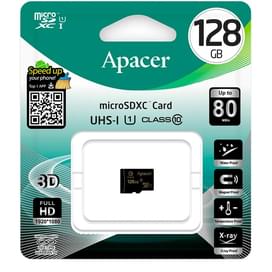 Карта памяти MicroSD 128GB Apacer, UHS-I 80MB/s, Class 10 (AP128GMCSX10U1-R) фото