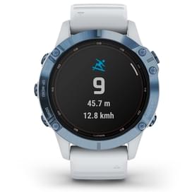 Смарт-часы Garmin Fenix 6 Pro Solar Mineral Blue with Whitestone Band фото