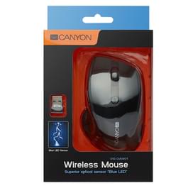 Мышка беспроводная USB Canyon MW-01, Blue/Black фото