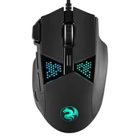 Сымды ойын тінтуірі USB 2E MG320 RGB, Black фото