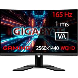 Монитор Игровой 27" Gigabyte G27QC 2560x1440 16:9 VA 165ГЦ (2HDMI+DP) Curved Black фото
