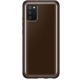 Чехол для Samsung Galaxy A02s, Soft Clear Cover, Black (EF-QA025TBEGRU) фото