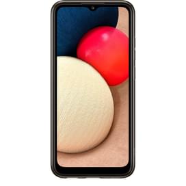Чехол для Samsung Galaxy A02s, Soft Clear Cover, Black (EF-QA025TBEGRU) фото