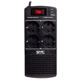 SVC тұрақтандырғышы, 1000VA/500Вт,AVR: 174-280В, 4Shuko, 1.2 м, Black (AVR-1000-L) фото