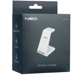 Беспроводное зарядное устройство Neo, 3 in 1, 10W, for Iphone, White (NEO-T3-IPWH) фото