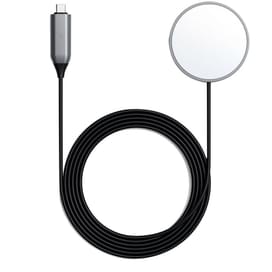Беспроводное зарядное устройство Magnetic Wireless Charging Cable Type-C, Satechi, Grey (ST-UCQIMCM) фото
