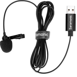 Микрофон петличный Saramonic SR-ULM10 с кабелем 2м для компьютеров, USB фото