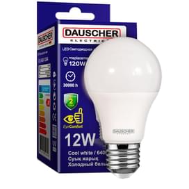 Светодиодная лампа Dauscher A60 12W 6400К 1080lm E27 ND Холодный фото