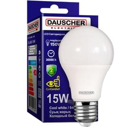 Светодиодная лампа Dauscher A60 15W 6400К 1250lm E27 ND Холодный фото