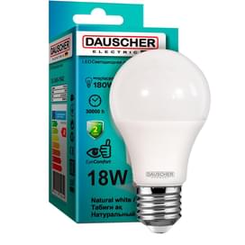 Светодиодная лампа Dauscher A65 18W 4200К 1500lm E27 ND Натуральный белый фото