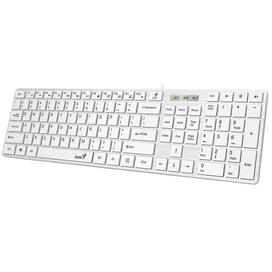 Клавиатура проводная USB Genius SlimStar 126 White фото