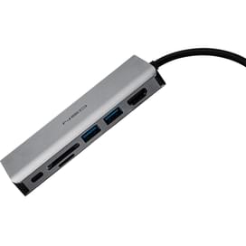 NEO Type-C - 1*Type-C PD адаптері (87W), 1*HDMI, 2*USB 3.0, 7-in-1, Silver (NW-TH-007) фото