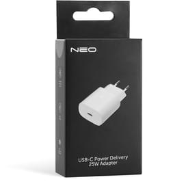 Адаптер питания Neo, 1*Type-C 25Вт, Power Delivery, White (AC-25 EU-UW-WH) фото