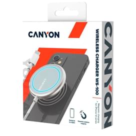 Беспроводное зарядное устройство Canyon, Magnetic Сharging for Iphone 12 (CNS-WCS100) фото