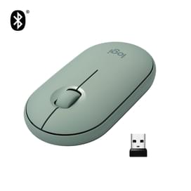 Мышка беспроводная USB/BT Logitech Pebble M350, Eucalyptus (910-005720) фото