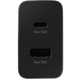 Адаптер питания Samsung, 1*USB, 1*Type-C 35Вт Charger Duo, Черный (EP-TA220NBEGRU) фото