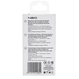 Кабель Type-C - Type-C, Neo, 1м, Multimedia, 100W, Black (NEO-TYPC-TYPCPD) фото