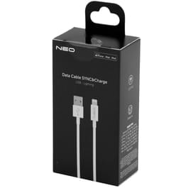Кабель USB 2.0 - Lighting, Neo, 1м, MFI, White (NEO-USB-LIGHT) фото
