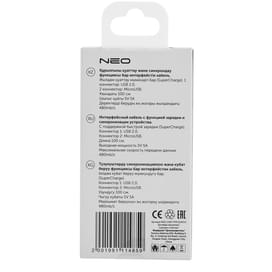 Кабель USB 2.0 - Type C, Neo, 1м, SuperCharge 5A, Black (NEO-USB-TYPCSUPCH) фото