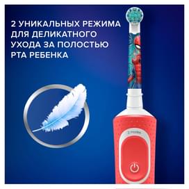 Детская электрическая зубная щетка Oral-B Kids «Человек-Паук», 3+ лет фото