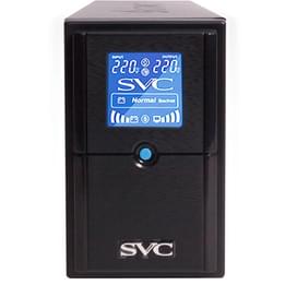 ИБП SVC, 600VA/360W, AVR:165-275В, 2 Shuko, Black (V-600-L-LCD) фото