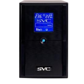 ИБП SVC, 1200VA/720W, AVR:165-275В, 3 Schuko, Black (V-1200-L-LCD) фото