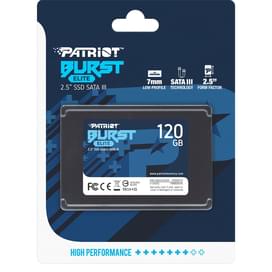Ішкі SSD 2.5" 7мм 120GB Patriot BURST ELITE SATA-III 3D QLC (PBE120GS25SSDR) фото