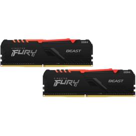 Оперативная память DDR4 DIMM 16GB(8GB*2)/3200MHz Kingston FURY Beast RGB (KF432C16BBAK2/16) фото