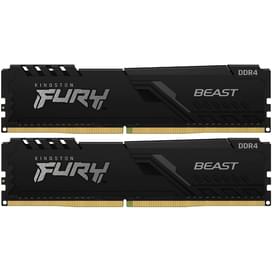 Kingston FURY Beast Жедел жадысы DDR4 DIMM 16GB(8GB*2)/3200MHz (KF432C16BBK2/16) фото