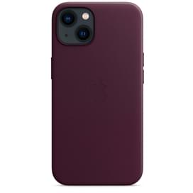 Чехол для iPhone 13, Leather Case with MagSafe, Dark Cherry (MM143ZM/A) фото