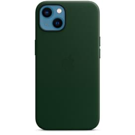 iPhone 13, Leather Case with MagSafe, Sequoia Green (MM173ZM/A) арналған тысқабы фото