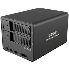 Док-станция для жесткого диска ORICO USB 3.0 2xHDD BLACK (9528U3-EU-BK-BP) фото