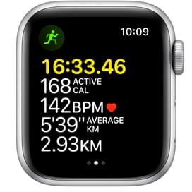 Смарт-часы Apple Watch SE GPS, 40mm Silver Aluminium Case with Abyss Blue Sport Band (MKNY3GK/A) фото