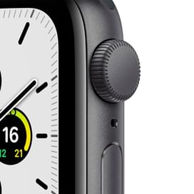 Смарт-часы Apple Watch SE GPS, 40mm Space Gray Aluminium Case with Midnight Sport Band (MKQ13GK/A) фото