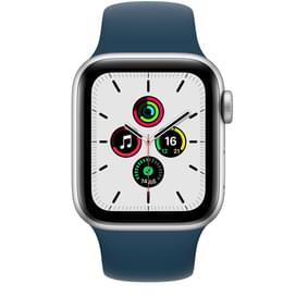 Смарт-часы Apple Watch SE GPS, 44mm Silver Aluminium Case with Abyss Blue Sport Band (MKQ43GK/A) фото