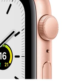 Смарт-часы Apple Watch SE GPS, 44mm Gold Aluminium Case with Starlight Sport Band (MKQ53GK/A) фото