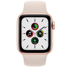 Смарт-часы Apple Watch SE GPS, 44mm Gold Aluminium Case with Starlight Sport Band (MKQ53GK/A) фото