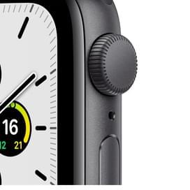 Смарт-часы Apple Watch SE GPS, 44mm Space Gray Aluminium Case with Midnight Sport Band (MKQ63GK/A) фото