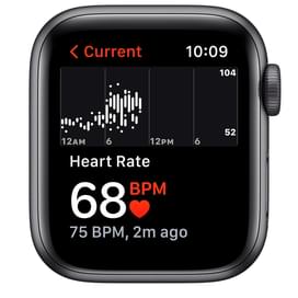 Смарт-часы Apple Watch SE GPS, 44mm Space Gray Aluminium Case with Midnight Sport Band (MKQ63GK/A) фото