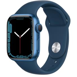 Смарт-часы Apple Watch Series 7 GPS, 41mm Blue Aluminium Case with Abyss Blue Sport Band фото