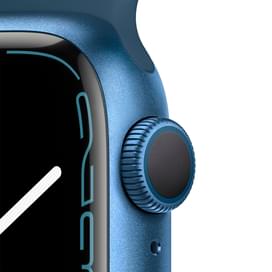 Смарт-часы Apple Watch Series 7 GPS, 41mm Blue Aluminium Case with Abyss Blue Sport Band фото