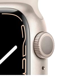 Смарт-часы Apple Watch Series 7 GPS, 45mm Starlight Aluminium Case with Starlight Sport Band фото
