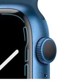 Смарт-часы Apple Watch Series 7 GPS, 45mm Blue Aluminium Case with Abyss Blue Sport Band фото
