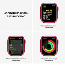 Смарт-часы Apple Watch Series 7 GPS, 45mm (PRODUCT)RED Aluminium Case with (PRODUCT)RED Sport Band фото