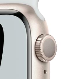 Смарт-часы Apple Watch Nike Series 7 GPS, 41mm Starlight Aluminium Case with Pure Platinum Nike Band фото